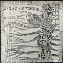 吃瓜铅笔画,趣味横生的市井百态  第2张